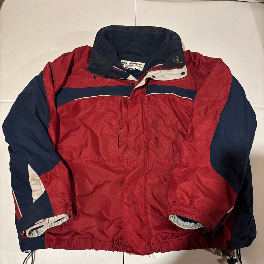 Columbia Cross Terra 3 In 1 Full Zip Insulated Winter Jacket Men’s Size XL
